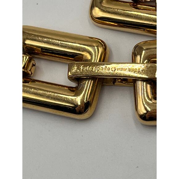 Kate Spade New York Cork City Gold Tone Link Reversible Bracelet - Picture 9 of 12